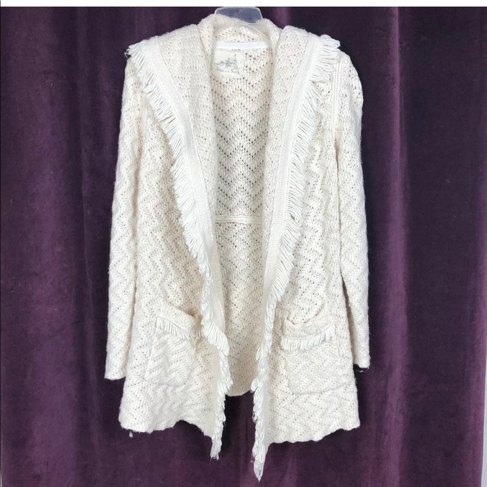 Angel Of The North Cardigan Sweater Fringe Open Anthropologie
